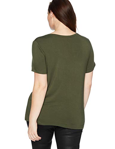 Amazon Brand - Daily Ritual Women's Plus Size Jersey Short-Sleeve Scoop Neck Shirt, forest green, 7X