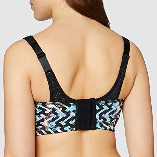 Glamorise Full Figure Plus Size Elite Performance Adjustable Wonderwire Sports Bra #9167, Print, 42DD