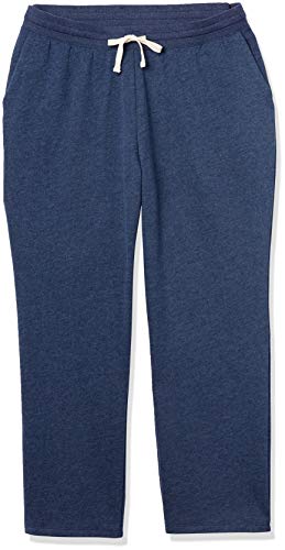 Amazon Essentials Women's Plus Size French Terry Fleece Sweatpant, Navy Heather, 3X