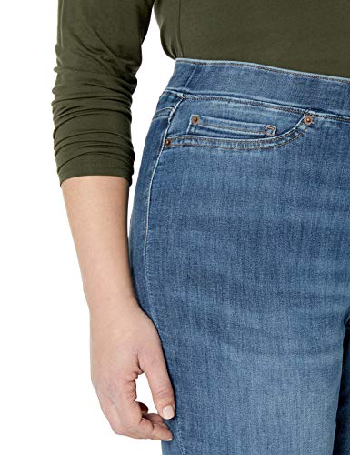 Amazon Essentials Women's Plus Size Pull-On Skinny Jegging, Medium Wash, 20W Regular