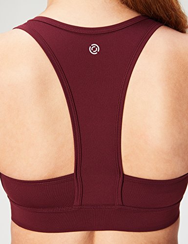 Amazon Brand - Core 10 Women's Icon Series - The Rebel Plus Size Sports Bra, merlot, 3X