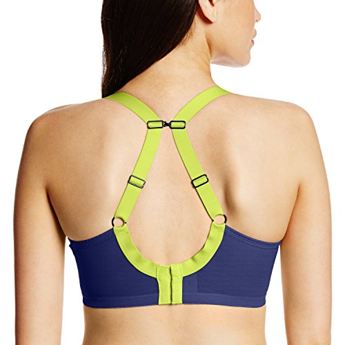 Elomi Women's Plus-Size Energise Underwire Sport Bra, Navy, 34HH