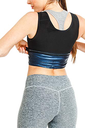 Sweat Shaper Women's Premium Workout Tank Top Slimming Polymer Sauna Vest, Large/X-Large