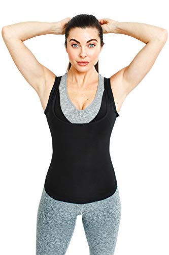 Sweat Shaper Women's Premium Workout Tank Top Slimming Polymer Sauna Vest, Large/X-Large