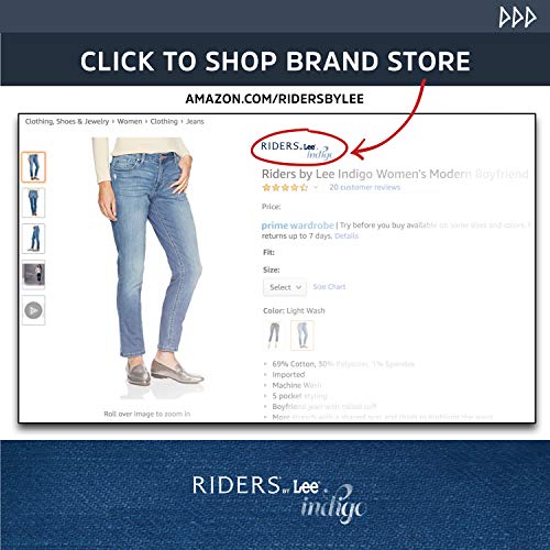 Riders by Lee Indigo Women's Stretch Denim Jacket, Weathered, Large