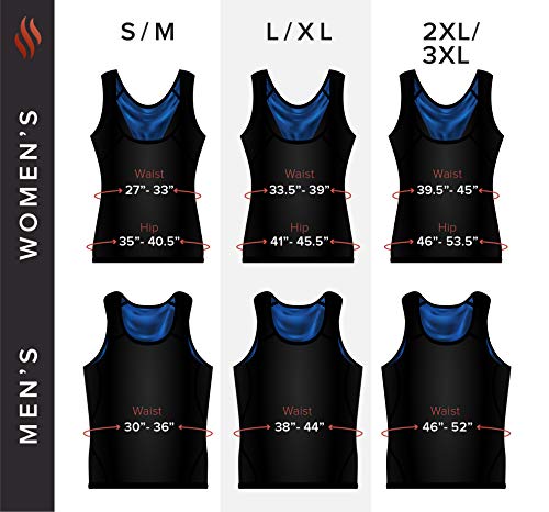 Sweat Shaper Women's Premium Workout Tank Top Slimming Polymer Sauna Vest, Large/X-Large