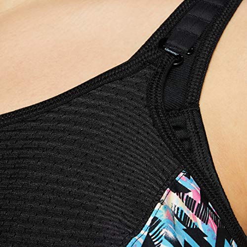 Glamorise Full Figure Plus Size Elite Performance Adjustable Wonderwire Sports Bra #9167, Print, 42DD